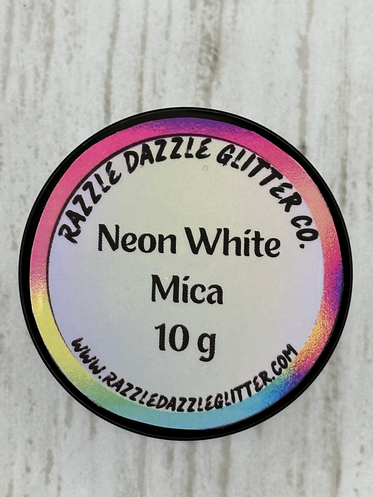 MICA:  Neon White 10g Jar